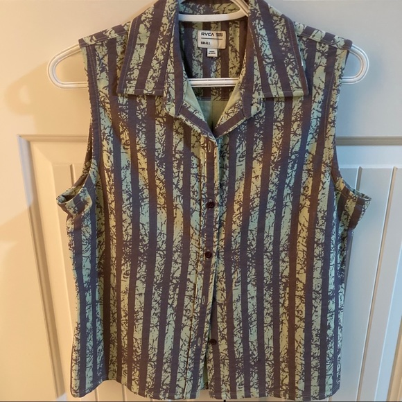 RVCA Sleeveless striped top - Picture 2 of 3